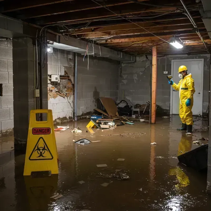 Flooded Basement Electrical Hazard in High Ridge, MO Property